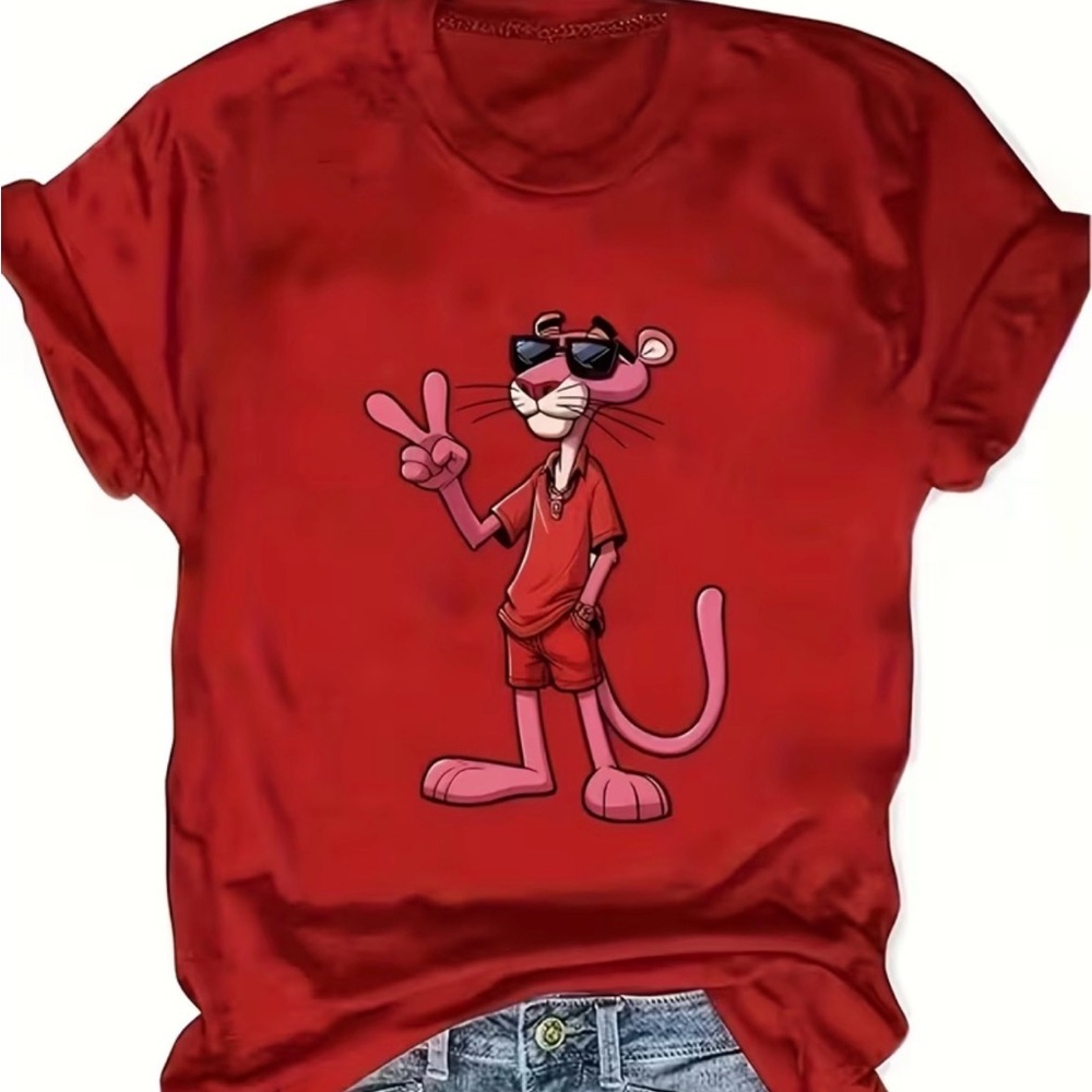 NEW Pink Panther Graphic T-Shirt